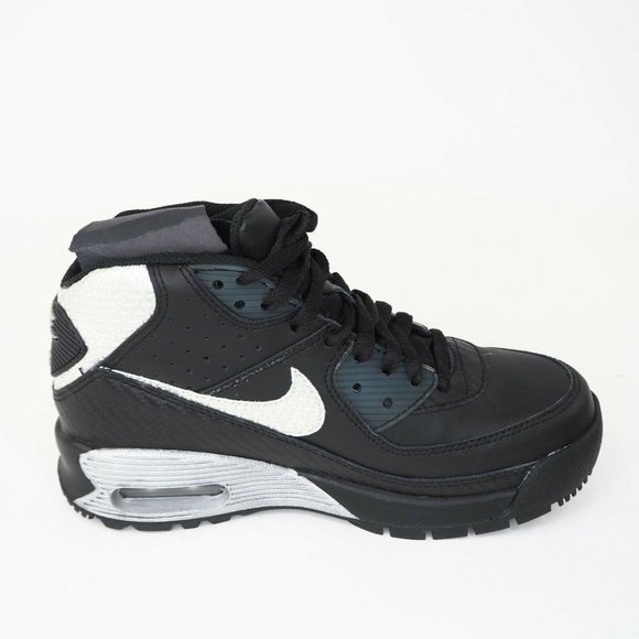 Nike Air Max 90 Boot GS Boys Shoes Casual Black - Picture 4 of 12